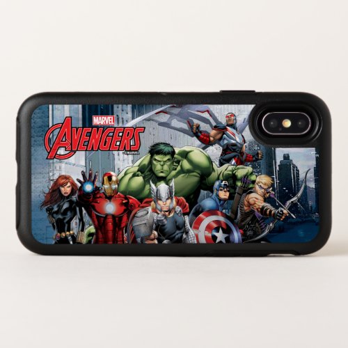 Avengers Classics  Thor Leading Avengers OtterBox Symmetry iPhone X Case