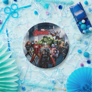 Avengers Classics Thor Leading Avengers Paper Plates