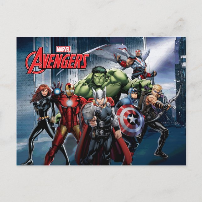 Avengers Classics | Thor Leading Avengers Postcard (Front)