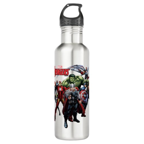 Avengers Classics  Thor Leading Avengers Stainless Steel Water Bottle