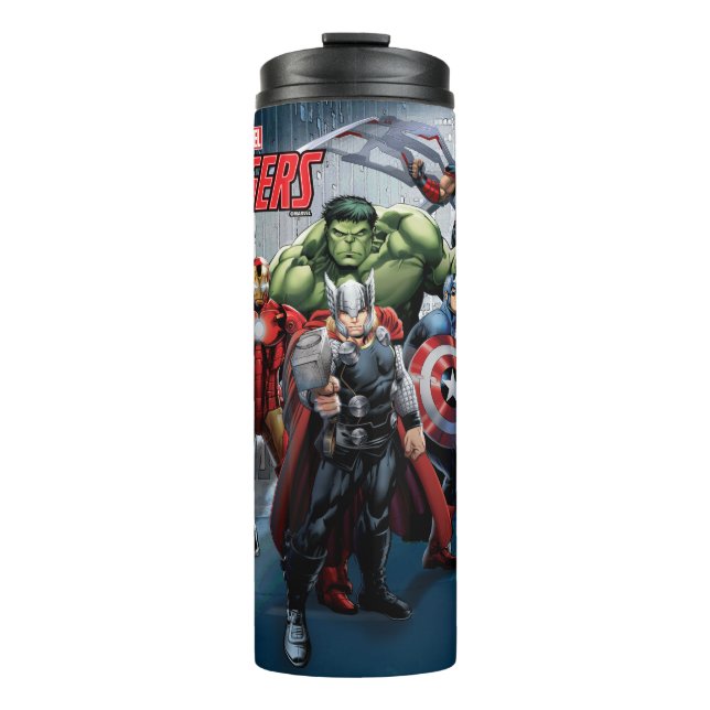 Avengers Classics | Thor Leading Avengers Thermal Tumbler (Front)