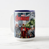 Avengers Classics | Thor Leading Avengers Two-Tone Coffee Mug (Front Left)