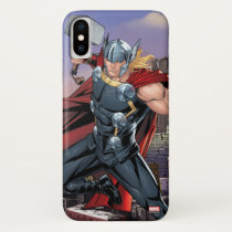 Avengers Classics | Thor Leaping With Mjolnir iPhone X Case