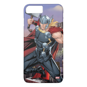Avengers Classics Thor Leaping With Mjolnir iPhone 8 Plus/7 Plus Case