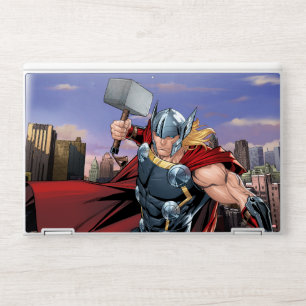 Avengers Classics   Thor Leaping With Mjolnir HP Laptop Skin