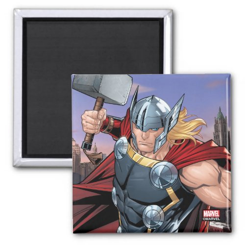 Avengers Classics  Thor Leaping With Mjolnir Magnet