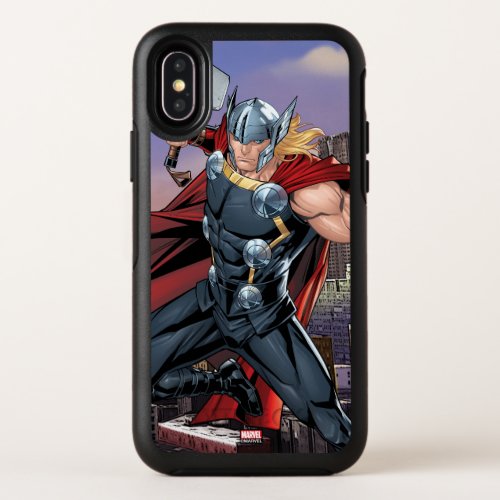Avengers Classics  Thor Leaping With Mjolnir OtterBox Symmetry iPhone X Case