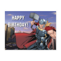 Avengers Classics | Thor Leaping With Mjolnir Postcard