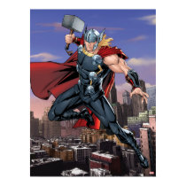 Avengers Classics | Thor Leaping With Mjolnir Poster