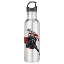 Avengers Classics | Thor Leaping With Mjolnir Stainless Steel Water Bottle