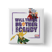 Avengers Classics | Thor & Loki Halloween Candy Button