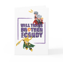 Avengers Classics | Thor & Loki Halloween Candy Card