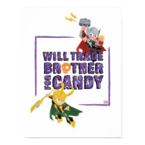 Avengers Classics | Thor & Loki Halloween Candy Poster