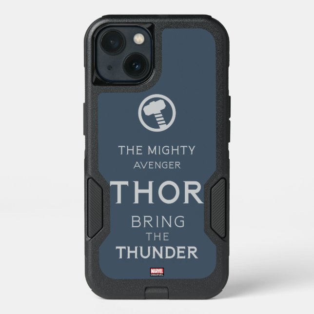 Avengers Classics | Thor Typography Otterbox iPhone Case (Back)
