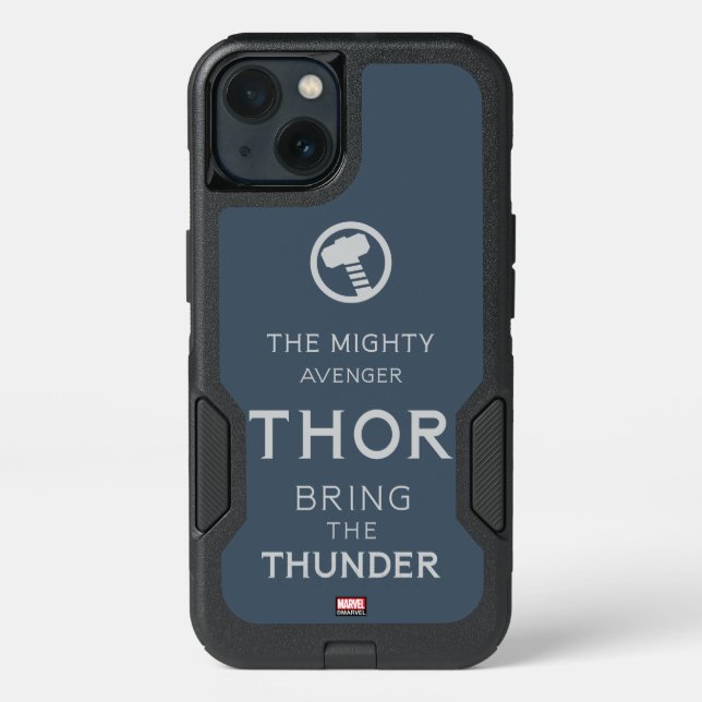 Avengers Classics | Thor Typography Otterbox iPhone Case (Back)
