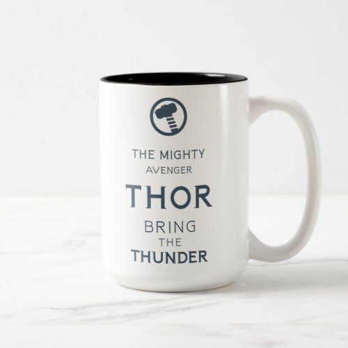 Avengers Classics  Thor Typography Two_Tone Coffee Mug