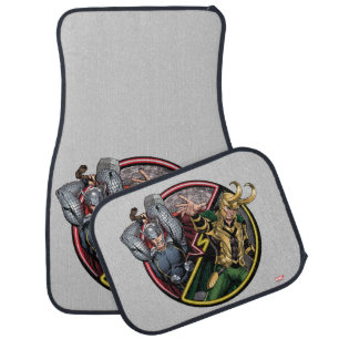 Avengers Classics Thor Versus Loki Car Mat
