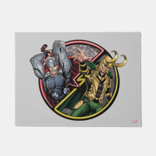 Avengers Classics Thor Versus Loki Doormat