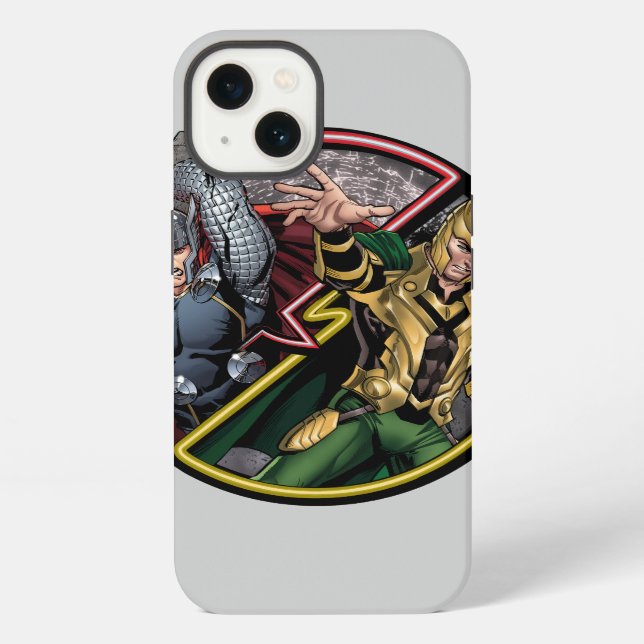 Avengers Classics | Thor Versus Loki Iphone Case (Back)