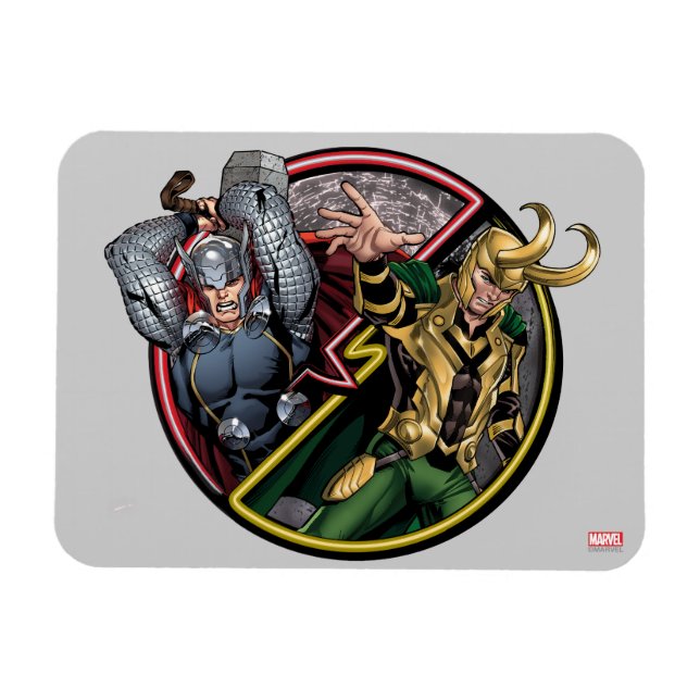 Avengers Classics | Thor Versus Loki Magnet (Horizontal)