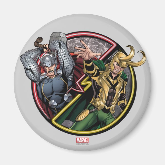 Avengers Classics | Thor Versus Loki Magnet (Front)
