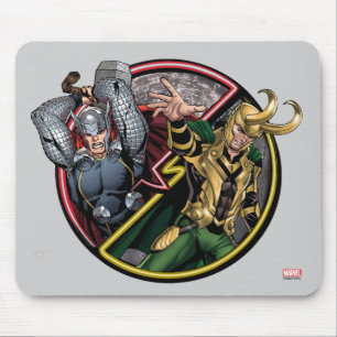Avengers Classics   Thor Versus Loki Mouse Pad