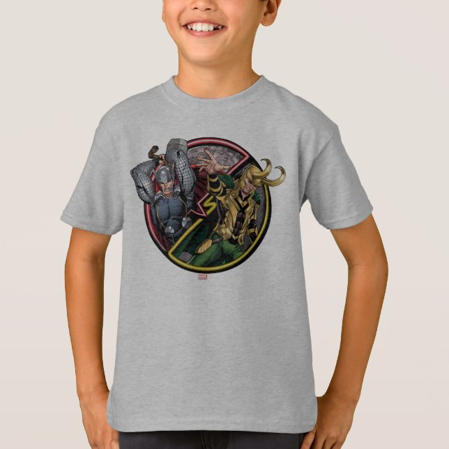 Avengers Classics | Thor Versus Loki T-Shirt (Front)