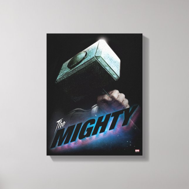 Avengers Classics | Thor's Hammer Bold Graphic Canvas Print (Front)