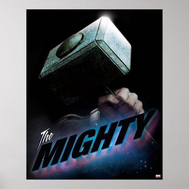 Avengers Classics | Thor's Hammer Bold Graphic Poster (Front)