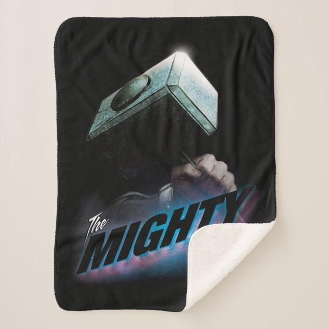Avengers Classics | Thor's Hammer Bold Graphic Sherpa Blanket (Front)