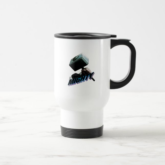 Avengers Classics | Thor's Hammer Bold Graphic Travel Mug (Right)
