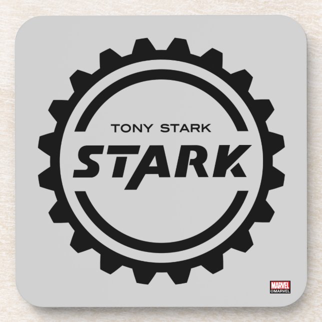 Avengers Classics | Tony Stark Gear Logo Beverage Coaster (Front)