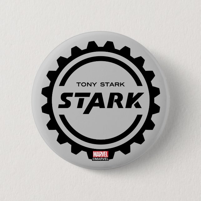 Avengers Classics | Tony Stark Gear Logo Button (Front)