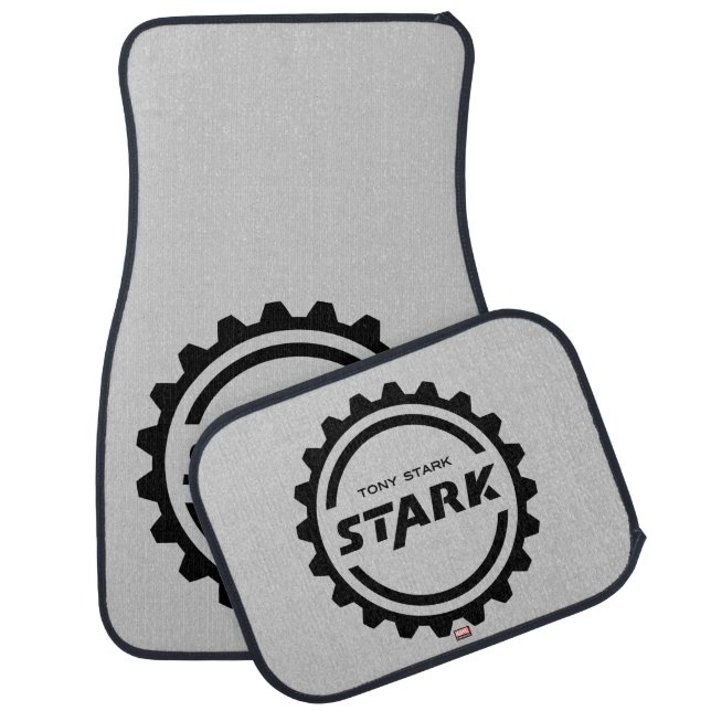 Avengers Classics | Tony Stark Gear Logo Car Floor Mat (Set)