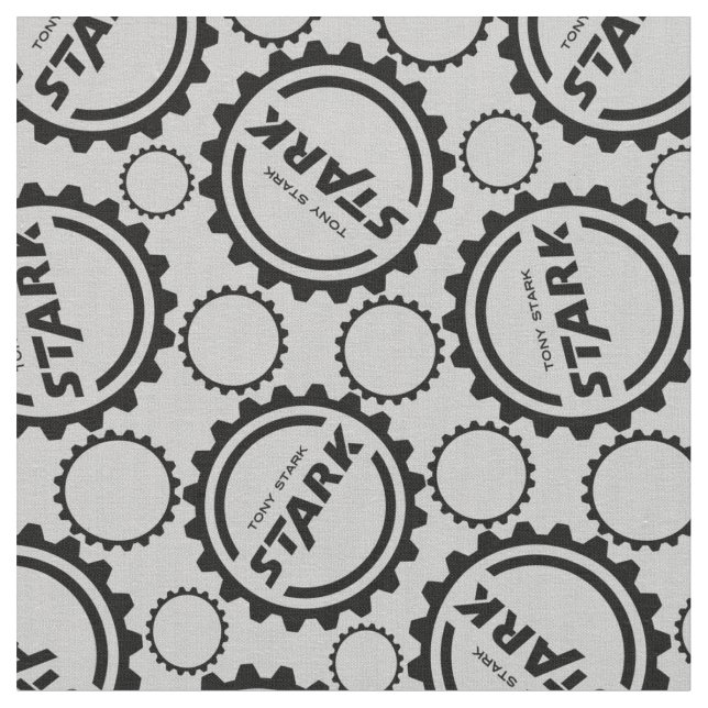 Avengers Classics | Tony Stark Gear Logo Fabric (Close Up)