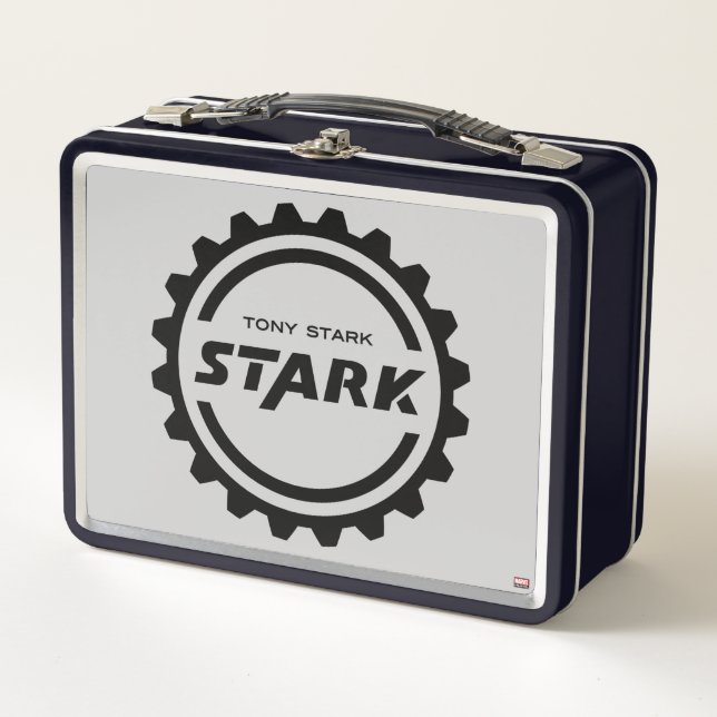 Avengers Classics | Tony Stark Gear Logo Metal Lunch Box (Front)