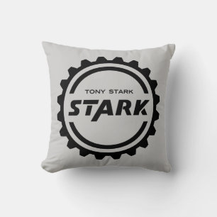 Avengers Classics   Tony Stark Gear Logo Throw Pillow