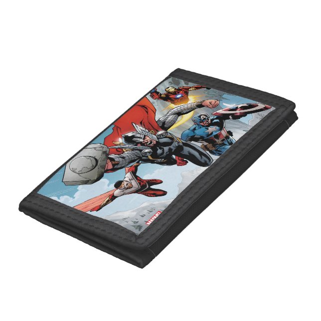 Avengers Classics | Traversing Through Snowy Mount Leather Wallet (Bottom)