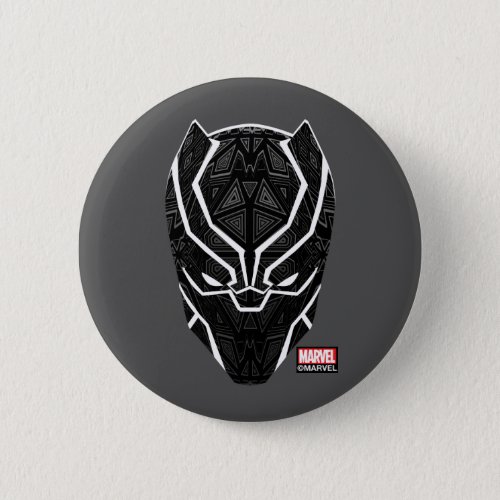 Avengers Classics  Tribal Black Panther Head Button