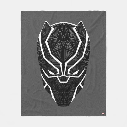 Avengers Classics  Tribal Black Panther Head Fleece Blanket