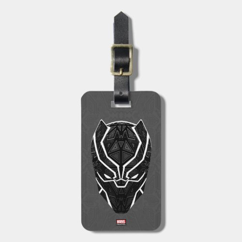 Avengers Classics  Tribal Black Panther Head Luggage Tag