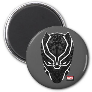 Black Panther Character Magnet Black