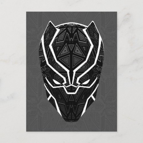 Avengers Classics  Tribal Black Panther Head Postcard