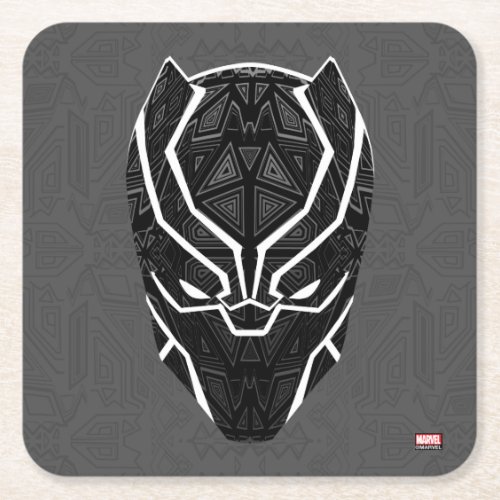 Avengers Classics  Tribal Black Panther Head Square Paper Coaster