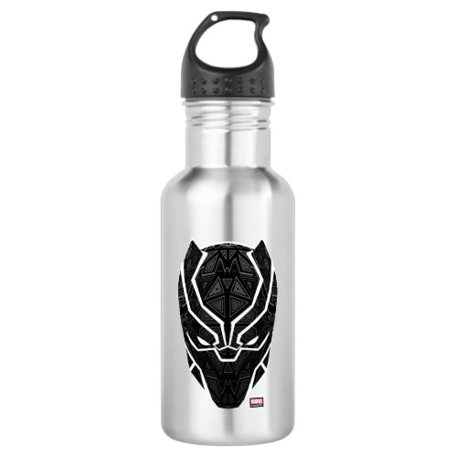 Avengers Classics  Tribal Black Panther Head Stainless Steel Water Bottle