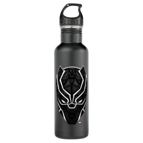 Avengers Classics  Tribal Black Panther Head Stainless Steel Water Bottle