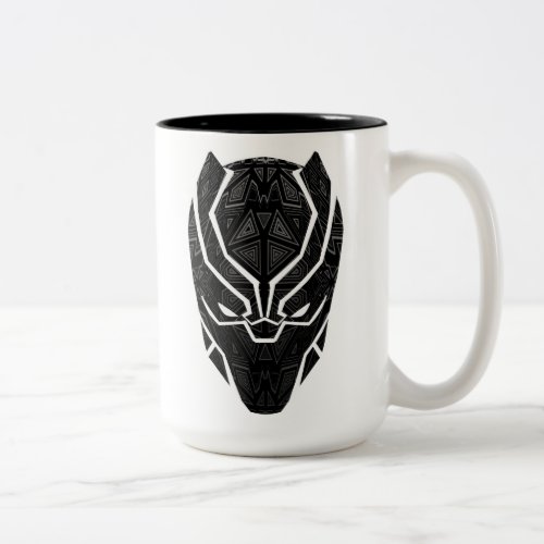 Avengers Classics  Tribal Black Panther Head Two_Tone Coffee Mug