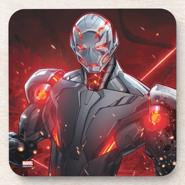 Avengers Classics | Ultron Destruction Mode Beverage Coaster (Front)