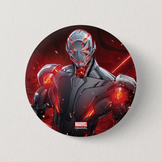 Avengers Classics | Ultron Destruction Mode Button (Front)
