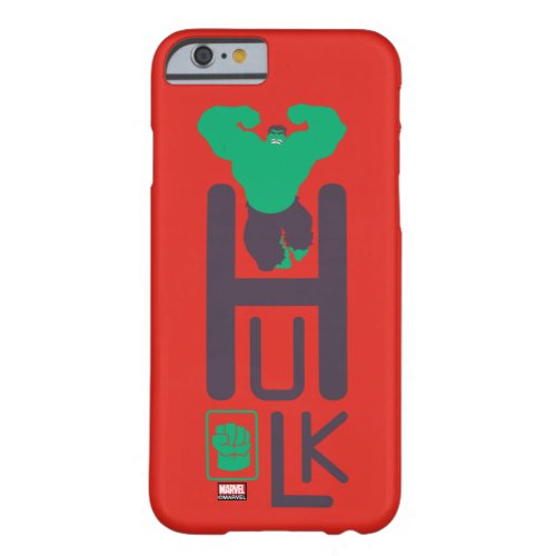Avengers Classics  Vertical Hulk Name Graphic Barely There iPhone 6 Case